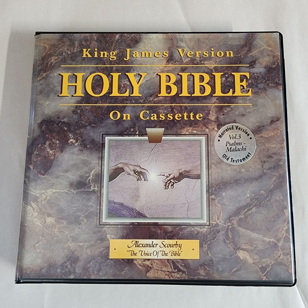 KJV Bible On Cassette Vol 3 Psalms - Malachi Alexander Scourby Narrated 12 Tapes